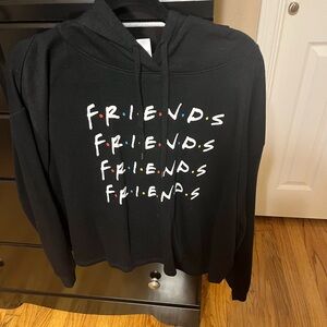 Friends plus size hoodie/cropped